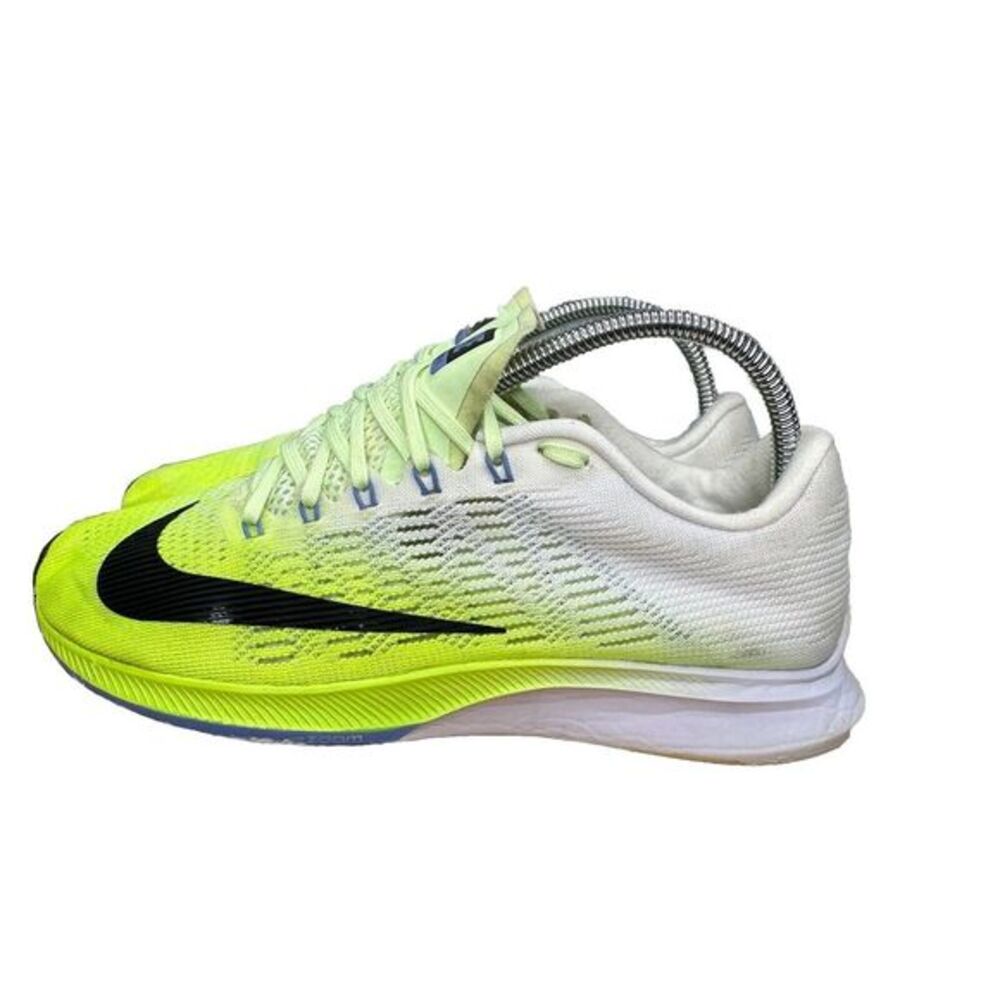 Nike Air‎ Zoom Elite 9 Wms Size 8 US Neon  White Athletic Runnig Shoe 863770-601